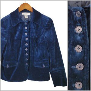 Pursuits Velvet Jacket 10 Petite Blazer Teal Jewel Tone Romantic  Whimsigoth